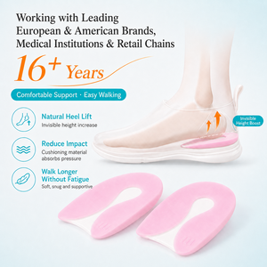 Cuscinetti in Silicone per Tallone Regolabili del Produttore, Inserti per Scarpe per Fascite <span class=keywords><strong>Plantare</strong></span>, Solette, Rialzi per Tallone, Cuscinetti per <span class=keywords><strong>Tacchi</strong></span> <span class=keywords><strong>Alti</strong></span> - Product Image 4