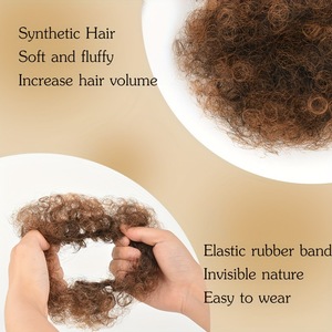U-part Clip-in Postiche en fibre haute température Fluffy Natural Looking Long Straight One Piece Extension pour les femmes - Product Image 4