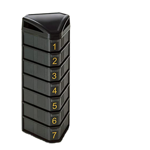 กล่องใส่ยาเม็ดพกพา MEMOSAN BS0826R แบบถอดประกอบได้ วัสดุพลาสติก กันความชื้น 7 วัน 21 ช่อง สำหรับจัดยาเช้า-เย็น - Product Image 1