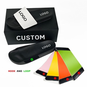 Claquettes personnalisées en PVC pour homme et femme, avec dessus interchangeable, lanières amovibles, logo personnalisé, antidérapantes, tendance mode - Product Image 1