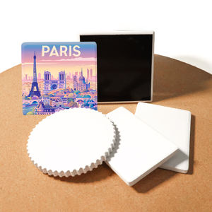 Factory Wholesale Stamps <strong>Fridge</strong> <strong>Magnet</strong> Souvenir UV Customized Blank Transfer Ceramic <strong>Fridge</strong> <strong>Magnet</strong> - Product Image 1