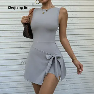 Minifalda ajustada para chicas sexis al por mayor, ropa de <span class=keywords><strong>tenis</strong></span>, faldas de golf, vestido de <span class=keywords><strong>tenis</strong></span> para mujer, ropa deportiva, Vestido corto - Product Image 1