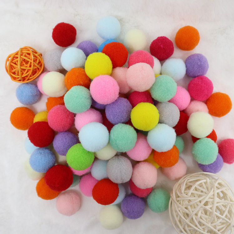 DIY Handmade Sewing Craft Kids Toy Wedding Dec Fluffy Soft Pompoms Plush Pom Poms Pompones Ball