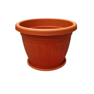 Ronbo Sunrise Groothandel Fabriek Prijs Outdoor Tuin Terracotta Gerecycled Plastic Bloempotten