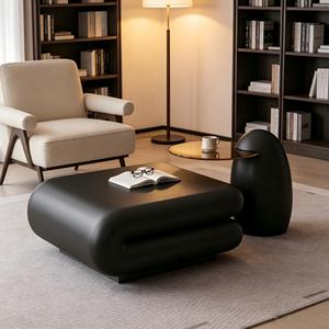 Design Classic Modern Square Shape High-<b>End</b> Luxury Wood Eco-Friendly Coffee <b>Table</b> <b>Storage</b> Living Room Furniture - Product Image 2