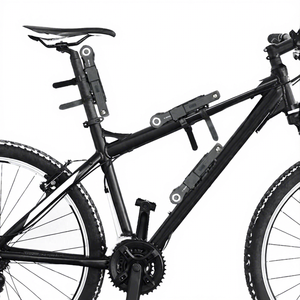 Candado de Cadena para Bicicleta de Carretera, Candado de Zinc de Alta Seguridad Antirrobo, Plegable, con Contraseña de Cuatro Dígitos, Pieza para Bicicleta Eléctrica - Product Image 4