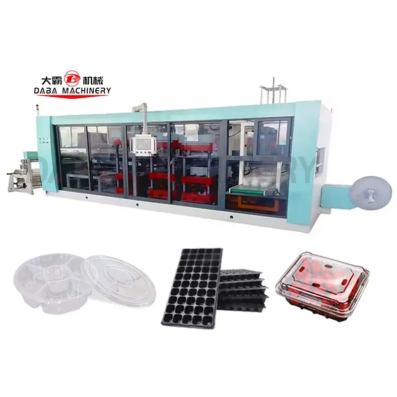 Plastic vacuum forming plastique plate making thermal forming machine seedling tray makin table top