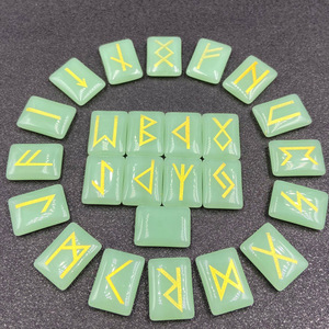Set <span class=keywords><strong>de</strong></span> Piedras Naturales para Grabar, con Letras Paganas y Símbolos del Alfabeto, para Brujería, Sanación y Meditación - Product Image 4