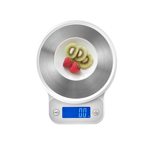 เครื่องชั่งอาหารดิจิตอลแบบอิเล็กทรอนิกส์พร้อมจอ LCD และฐานสแตนเลสสำหรับขายส่ง - Product Image 5