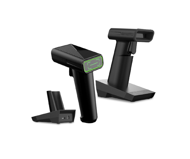 2.4G/Bluetooth Wireless 1D 2D QR Barcode Scanner Handheld Barcode Reader Charging Cradle Indoor/Outdoor Use Retail Warehouse