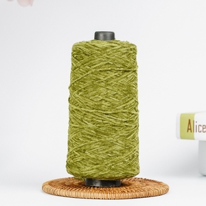 Nhà Sản Xuất Đầy Màu Sắc Crochet Bé Bernat Dải <span class=keywords><strong>Polyester</strong></span> Chenille Mờ Nhung Sợi - Product Image 1