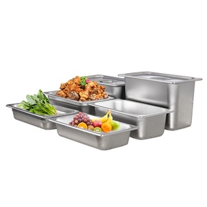 Nhà máy cung cấp thép không gỉ 13L thực phẩm phục vụ khay <span class=keywords><strong>gastronorm</strong></span> <span class=keywords><strong>container</strong></span> <span class=keywords><strong>gn</strong></span> chảo cho khách sạn tự chọn - Product Image 3