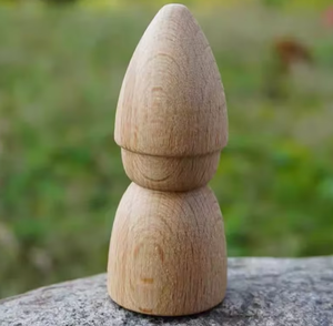 Figurine de poupée en bois de hêtre naturel sculpté, à peindre soi-même, non finie, décoration de bureau, artisanat en bois, ornement pour enfants - Product Image 6