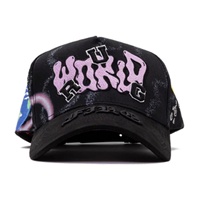 Gorra de Béisbol Deportiva Personalizada de 5 Paneles en Gamuza Dobby con Bordado de Letras, Estilo Urbano, Unisex para Adultos