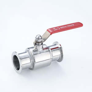 Válvula de Bola de Dos Piezas de Acero Inoxidable 304 de Grado Alimenticio, Sanitaria, de Vacío, de Instalación Rápida, Diseño de Paso Directo, Manual - Product Image 1