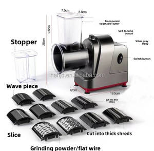 La plus nouvelle machine de traitement des aliments <span class=keywords><strong>pour</strong></span> les chips de pommes de terre en tranches concombres citrons pommes tomates trancheuse de fruits hachoir - Product Image 4