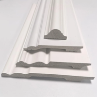 Plinthe murale moderne en PVC/PS écologique, imperméable, apprêtée blanche, pour villas et hôtels