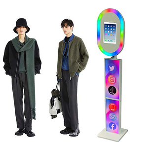 เครื่องถ่ายรูป iPad พร้อมเครื่องพิมพ์ Salsa 2 หน้าจอ LCD ที่ใช้งานร่วมกันได้ ไร้สาย พกพาสะดวก สำหรับงานแต่งงาน งานอีเว้นท์ และสตูดิโอ - Product Image 1