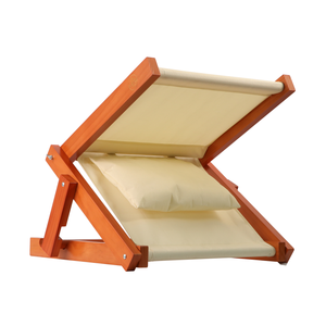 เก้าอี้ชายหาดพกพาผ้าอ็อกซ์ฟอร์ดขายดี พร้อมที่บังแดดและหมอน เฟอร์นิเจอร์พับได้ - Product Image 3