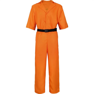 Costume de Cosplay Luigi <span class=keywords><strong>Mangione</strong></span> DOC Orange Prisoner à Manches Courtes avec Ceinture pour Halloween et Carnaval - Product Image 1