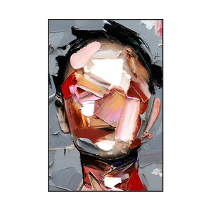 Cuadro Decorativo <span class=keywords><strong>de</strong></span> Retrato Abstracto en Oferta, Pintura <span class=keywords><strong>al</strong></span> Óleo Hecha a Mano sobre Lienzo, Pintura Moderna <span class=keywords><strong>de</strong></span> Figuras Pintadas a Mano sobre Lienzo - Product Image 6