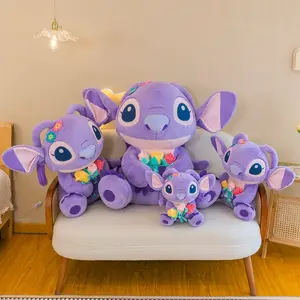 35/55/70/90 CM New Stitch Plush Toy Cute Taro Purple Angel Doll Gift for Girlfriend Manufacturer Wholesale Toys