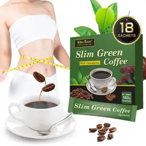 Private Label Beste Gewichtsverlies Koffie Reishi Bio Kruidenganoderma Coffe Instant Dieet Keto Slanke Groene Koffie Voor Detox-Producten