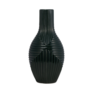 Vaso in ceramica testurizzata contemporanea per l'arredamento del soggiorno, vaso decorativo per fiori per la casa, la camera da letto o l'ufficio - Product Image 1