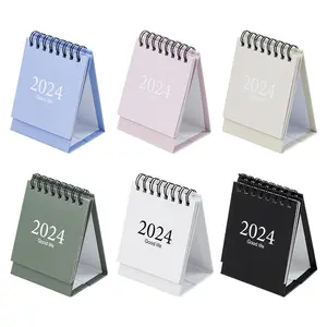 Özel baskı masaüstü Mini aylık planlayıcısı takvim masası masa kağıt takvim 2024