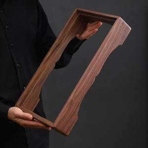 Support de table en bambou et bois de noyer noir Nande pour cuisinière à induction - Product Image 1