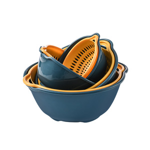 Double Layer Plastic Drain Basket Kitchen Vegetable Washing Basket Fruit Storage Colander PP Material Hand Wash Only - Product Image 5