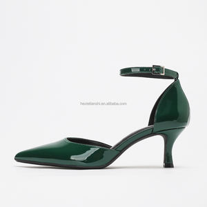 6002-4 Sandales à Talons Hauts Mi-Hauts pour Femmes, Modèle Tendance et Élégant, en Stock, Pointues et Creuses avec Bride à la Cheville, de Haute Qualité - Product Image 4