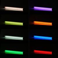 Tira de Luces LED RGB de Doble Color con Efecto Estroboscópico, Iluminación Blanca Fría y Cálida