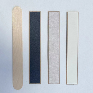 Custom Replacement Self-Adhesive Manicure Kit Nail Art Pre-polishing Sandpaper Sheets Nail File with Wooden Emery Board