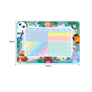 Große wieder verwendbare magische Wasser Leinwand Spiel matte Frühe Bildung Klares Wasser Graffiti Puzzle Muster Schreiben Zeichnung Spielzeug Box Papier - Product Image 4