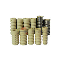 Fournisseur de pièces ferroviaires, goujon en plastique nylon pour rail PA66 ou HDPE, isolateur de rail, manchon en plastique