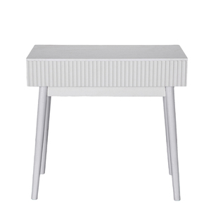 Table de maquillage moderne pliable en bois, certifiée BSCI-FSC, OEM, écologique, avec miroir carré, couleur et taille personnalisables, multi-usages pour salon - Product Image 3