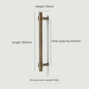 JAYA Antique Bronze Vintage Solid Brass Cabinet <strong>Knob</strong> T Bar Drawer Handle Pull for Bedroom Kitchen Cupboard Furniture Hardware - Product Image 5