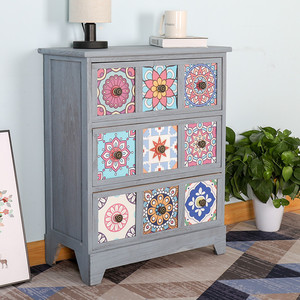 Commode en bois <span class=keywords><strong>de</strong></span> Style campagnard à 9 <span class=keywords><strong>tiroirs</strong></span>, <span class=keywords><strong>tour</strong></span> <span class=keywords><strong>de</strong></span> <span class=keywords><strong>rangement</strong></span> pour meubles, placard <span class=keywords><strong>de</strong></span> chambre à coucher, armoire d'organisation <span class=keywords><strong>de</strong></span> bureau - Product Image 6