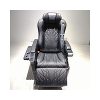 Sièges d'Aviation VIP de Luxe avec Logo Personnalisé pour Voitures Alphard - Siège Inclinable en Cuir avec Rail Coulissant Électrique et Angle Réglable