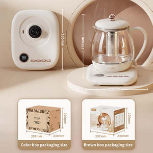 Hervidor de vidrio eléctrico de <span class=keywords><strong>alta</strong></span> calidad de 0.8L con base giratoria de 360 ° para calentador de agua hirviendo para electrodomésticos de <span class=keywords><strong>marcas</strong></span> chinas - Product Image 2