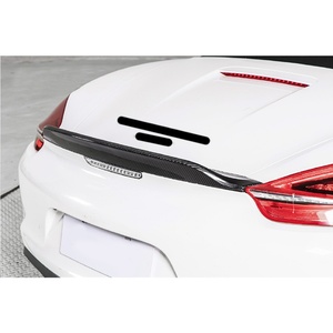 สปอยเลอร์หลังคาร์บอนแห้ง 981 Spyder สำหรับตกแต่งและอัพเกรดรถยนต์ Cayman ปี 2012-2015 - Product Image 4