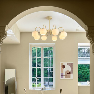 Lámpara de Techo Estilo Campestre Francés Color Crema, Lily Valley, Iluminación Principal, Popular para Dormitorio - Product Image 5