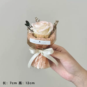 ช่อดอกไม้จิ๋วธีมดอกไม้ DAMAI กุหลาบ ทานตะวัน ดอกไม้ประดิษฐ์อบแห้ง สำหรับกล่องของขวัญ ตกแต่งงานวันเกิด - Product Image 5