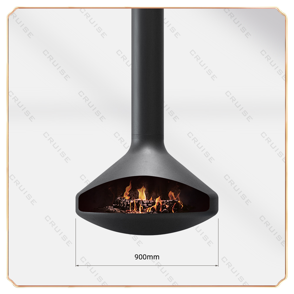 Nelson - Cheminée à bois - D900