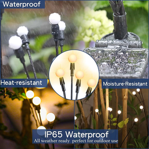 Luci Solari da Giardino in Plastica a LED, Lampade a Energia Eolica Impermeabili per Esterni, Giardino e Cortile - Product Image 2