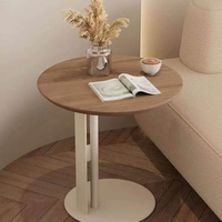 Ensemble de table d'appoint Rosegia en bois de pin massif, style Wabi-sabi, minimaliste, moderne, durable, pour salon, réception, hôtel, chambre à coucher