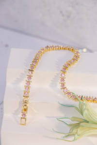 Pulsera Unisex Bohemia Clásica de Lujo, Buen Precio, Aleación de Cobre Chapada en Oro de 22k, Cadena con Circonitas Cúbicas, Regalo de Alta Calidad - Product Image 5