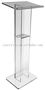 Chất Lượng Cao Mới Thiết Kế Nhà Máy Bán Hàng Trực Tiếp Trong Suốt Bục Dễ Dàng Lắp Ráp Cho Văn Phòng Bài Phát Ngôn Trường Acrylic Bục - Product Image 5