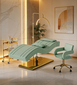Cama Eléctrica de Lujo para Pestañas, Silla de Salón, Mesa Moderna de Masaje Facial para Extensiones de Pestañas y Spa - Product Image 1